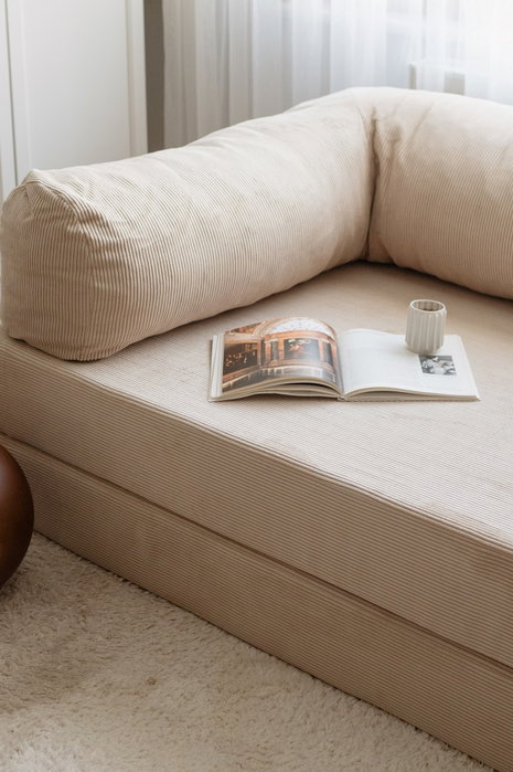 Atelier Del Sofa Nook - Sofá-Cama de 3 Plazas Beige